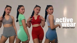 SHOPEE HAUL 🏋🏻‍♀️ active wear and sportswear ft lovito  Sarah Perez [upl. by Rodgiva]