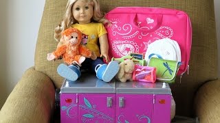 How To Travel With Your American Girl Doll  Two Night Hotel Vacation Stay [upl. by Odnamla466]