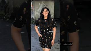 Zareen Khan latest spotted in black outfit 🖤  dailyupdates2a  ta takkara song [upl. by Atinnek]