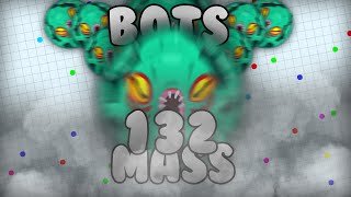 Agario  132 Mass Bots For Free INSANE [upl. by Ylrehs30]