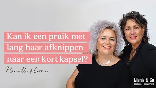 Kan ik een pruik met lang haar afknippen naar een kort kapsel [upl. by Lorollas]