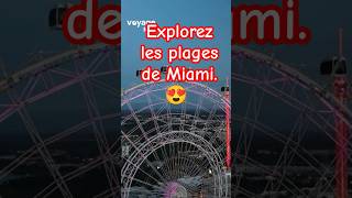 🟡Explorez les plages de Miami😍 shortvideo shorts youtube viralvideo [upl. by Etnor]