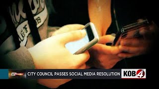 Albuquerque city councilors pass proposed social media policy [upl. by Licna691]