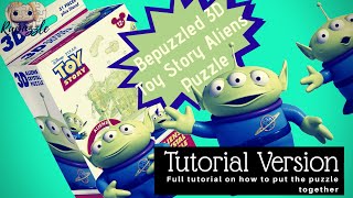 Bepuzzled 3D Crystal Puzzle the Aliens from Toy Story Tutorial Version [upl. by Alyahc]