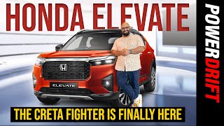 Honda Elevate  Is this finally a REAL Hyundai Creta rival  First Look  PowerDrift [upl. by Ahcrop]