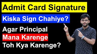 Signature on Admit Card  How To Download Admit Card for Private Candidates 2024 [upl. by Nairehs]