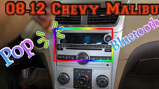 0812 Chevrolet Malibu How to remove the radio Install Bluetooth radio step by step Metra Pac module [upl. by Ilsel]