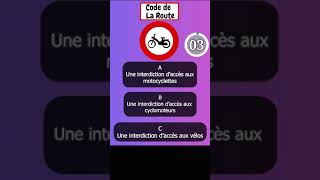 🛑 Code de la route 🛑 codedelaroute autoecole autoecoleenligne permisb permisdeconduire [upl. by Horacio]