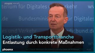 Volker Wissing amp Dirk Engelhardt zum Abschlussbericht der Kommission Straßengüterverkehr  310724 [upl. by China]