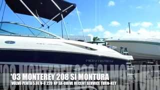 2003 Monterey 208 SI Montura for Sale by Boats International [upl. by Anairb245]