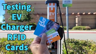 Testing RFID cards for EV charging stations electricvehicle evcharging tesla [upl. by Suehtomit]