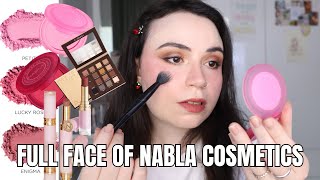 FULL FACE OF NABLA COSMETICS  CLOSE UP BLURRING POWDER BLUSHES ✨ [upl. by Esidnak]