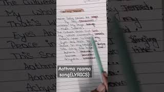 BRODHA V AATHMA RAAMA SONGLYRICS 🙏 [upl. by Nuy]