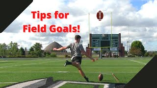 Top tips for kicking field goals Kick higher and farther [upl. by Gerstner]