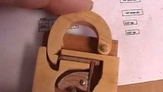 How To Make a Wooden Lock [upl. by Aikemot]