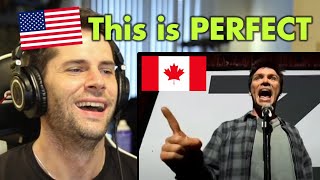 American Reacts to I Am Canadian Commercials The Rant The Anthem amp Beer Fridge [upl. by Adniral562]