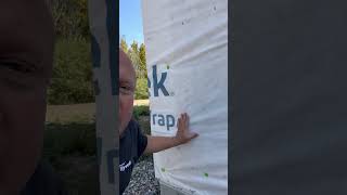 🫡 What your Tyvek install should look like tyvek tyvektips construction [upl. by Fritzie621]