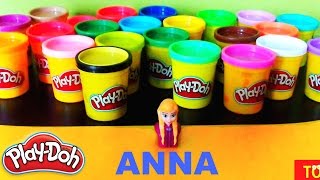 Playdoh Knete Anna  Disney die Eiskönigin  Knetmasse  Anna aus Knete [upl. by Aramak834]