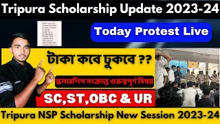 Tripura nsp Scholarship update 2024Tripura nsp stipend 2024Tripura sc scholarship 2024 [upl. by Esirehs]