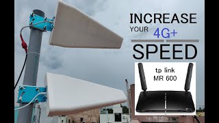 LPDA External Antenna for TP Link MR600  Increase your 4G Internet speed [upl. by Cowles]