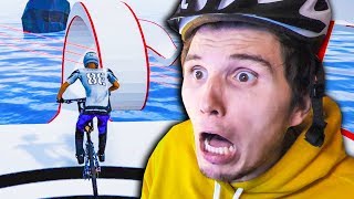 Der NINJA WARRIOR Fahrrad LOOPING  Fahrrad Simulator [upl. by Dis]