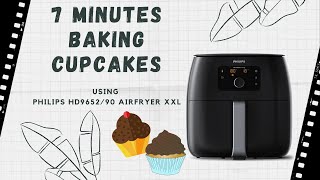 7 Minutes Baking Cupcakes  Using PHILIPS AIR FRYER [upl. by Evvy]