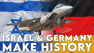 History in the Making Israeli Air Force Flies in German Skies [upl. by Gehman]