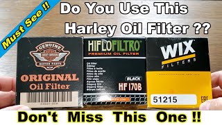 Harley Davidson Oil Filter 6380580A HIFLOFILTRO Oil Filter HF170B Wix Oil Filter 51215 Cut Open [upl. by Joliet]