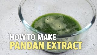 How To Make Pandan Extract [upl. by Ajiam7]