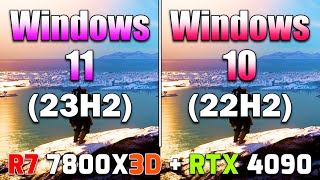 Windows 11 23H2 vs Windows 10 22H2  Is Windows 10 Still Better for Ryzen CPU for Gaming [upl. by Nnyrat942]