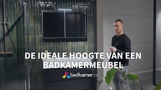 De ideale hoogte van een badkamermeubel  Badkamerxxl [upl. by Acinhoj]