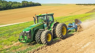 John Deere 8310R amp jumelage intégrale au labour 2022 [upl. by Tersina]