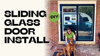 Sliding Glass Patio Door Install  Replacing a 60 Year Old Glass Door [upl. by Herschel]