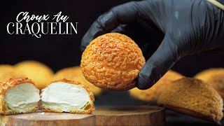 Choux Au Craquelin  Cream Puffs   The Golden manifest Of French patisserie [upl. by Tram]