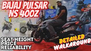 Bajaj Pulsar NS 400z 2024 Detailed Walkaround Review  Price Mileage Seat Height test Features [upl. by Castle]