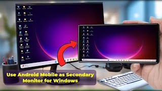 How to Use Your Android Phone as a Second Monitor for Windows 11 [upl. by Jabin764]