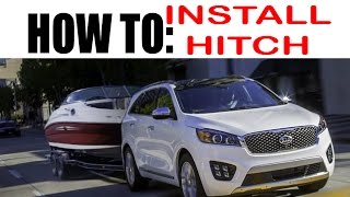 DIY Kia Sorento  Hyundai Santa Fe Tow Hitch [upl. by Kere]