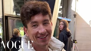 Barry Keoghan at Burberry for London Fashion Week [upl. by Elacim]