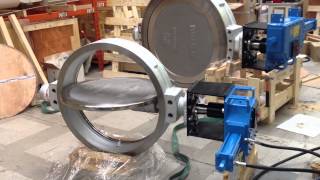 butterfly valve 36 inch with hydraulic actuator [upl. by Lenni]