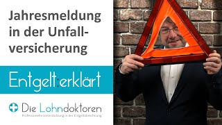 Entgelt erklärt Die Jahresmeldung in der Unfallversicherung Meldegrund 92 [upl. by Petua953]