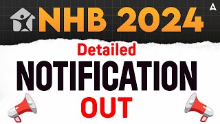 NHB Recruitment 2024  NHB Assistant Manager 2024 Notification Out  Full Details [upl. by Adlaremse]