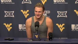 WVU Mens Basketball Tucker DeVries Press Conference  July 23 2024 [upl. by Enelloc]