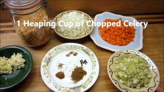 Vegan Vegetarian Split Pea Soup Dal Soup Indian Style [upl. by Enak]