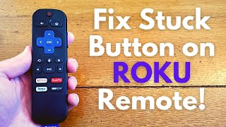 How to Fix a Stuck Button on Roku Remote  DIY [upl. by Deevan]