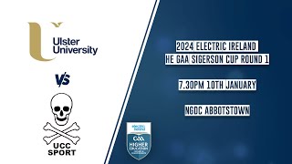 UU vs UCC 2024 Electric Ireland HE GAA Sigerson Cup Round 1 🏆 [upl. by Acebber923]