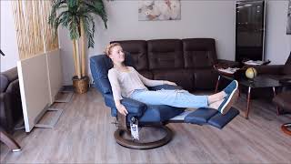 Stressless Mayfair Dual Power Recliner Chair with Power Back and Footrest by Ekornes [upl. by Neom]