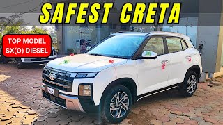 2024 Hyundai Creta SXO❤️ Diesel AT  Walkaround Review With On Road Price  nitin ghule [upl. by Anailuj701]