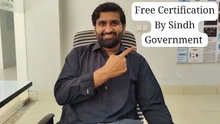 Free Certification By Sindh Government  Fully Funded Courses  Detailed Video  Students EOasis [upl. by Akela362]