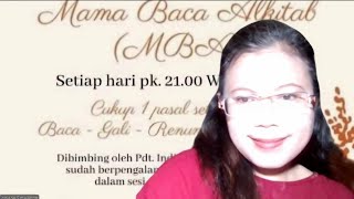 MBA Mama Baca Alkitab dibimbing Pdt Indiana Simalango MTh  Kejadian 14 [upl. by Merrill]