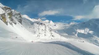 Zermatt Rothorn Red ski run 19 Matterhorn [upl. by Cannell]